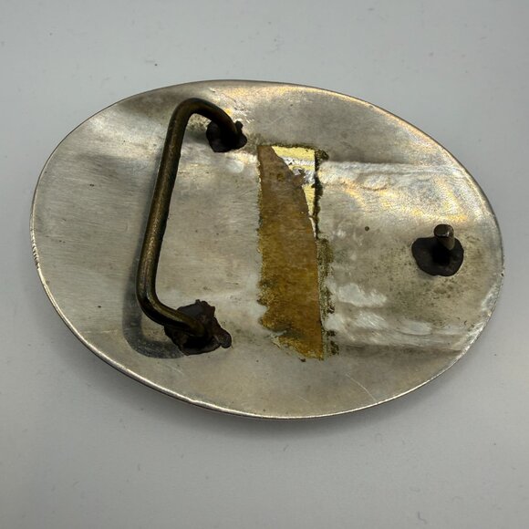 Vintage Western Style Silver/Gold Belt Buckle - Picture 2 of 2